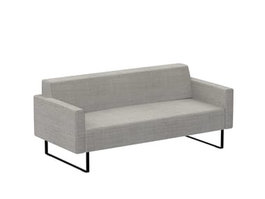 TETRIS - Sled base fabric sofa by Inclass