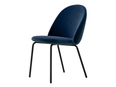 IOLA - Upholstered velvet chair by Miniforms
