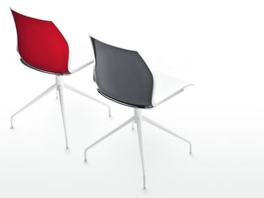 KALEA - Trestle-based plastic chair by Kastel