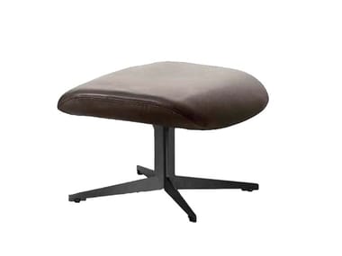 LADY JANE - Upholstered footstool with 4-spoke base by Lema