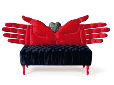 LE ROUGE ET LE NOIR - Fabric sofa by Sicis