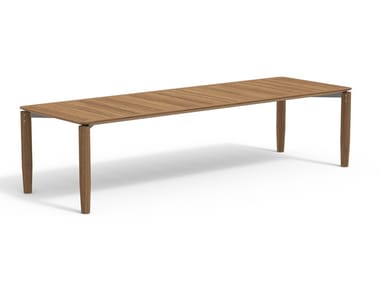 LEVANTE 030 - Rectangular teak garden table by RODA