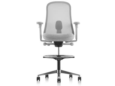 LINO - Ergonomic Swivel office stool with castors by Herman Miller