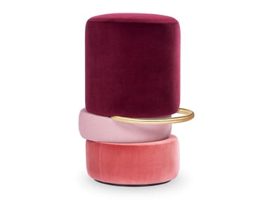LIPSTICK - Velvet barstool by Royal Stranger