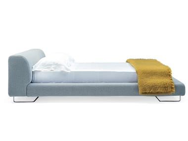 LOWLAND - Upholstered fabric double bed by Moroso