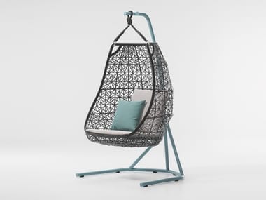 MAIA - 1 Seater synthetic fibre garden swing seat by Kettal