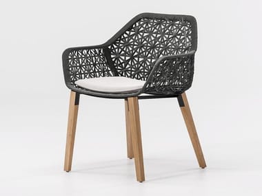 MAIA - Garden chair with armrests by Kettal