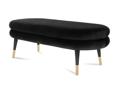 MARSHMALLOW - Upholstered velvet stool by Royal Stranger