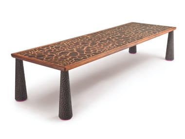 MASAI - Rectangular wooden table by Fratelli Boffi