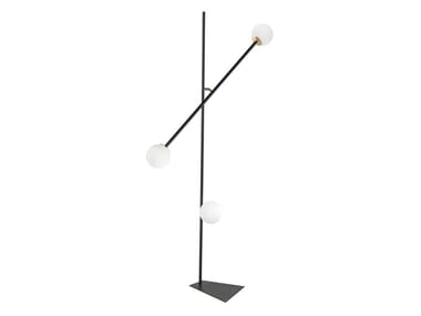 MERIDIAN PT - Adjustable painted metal floor lamp by Riflessi