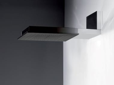 MINIMALI - Wall-mounted rectangular overhead shower with arm by Gessi