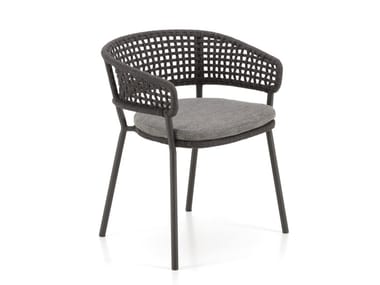 MOON ALU - Garden chair with armrests by Talenti