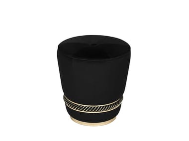 NOIR - Round pouf by Luxxu