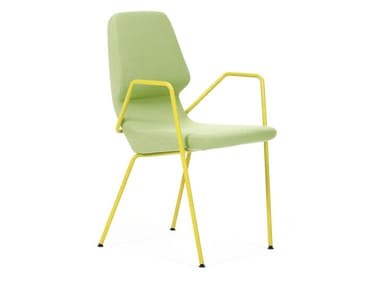 OBLIQUE - Garden chair with armrests by Prostoria