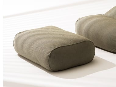 ONDA - Rectangular fabric garden pouf by RODA
