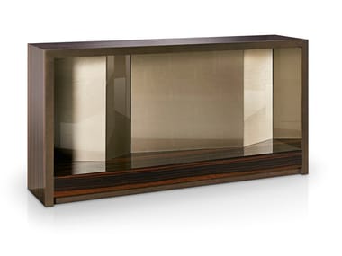 ORIGAMI - Rectangular ebony console table by Sicis