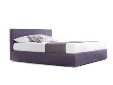 PICOLIT - Bed with removable cover with upholstered headboard by Lema