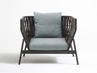 PIPER 101 - High-back aluminium garden armchair by RODA