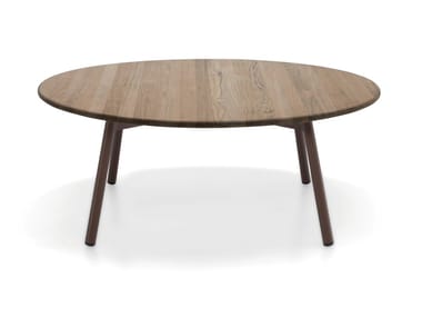 PIPER 012 - Round teak garden side table by RODA