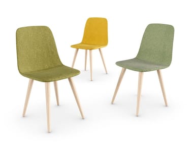 POD WOODY - Upholstered chair by Nidi