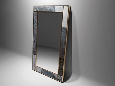 POLIDORO - Freestanding rectangular marble mirror by Visionnaire