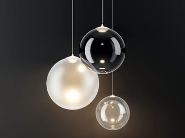 RANDOM SOLO - LED blown glass pendant lamp by Lodes