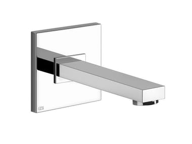 RETTANGOLO K - Wall-mounted brass sink spout by Gessi