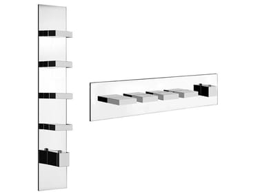 RETTANGOLO WELLNESS - 5 hole thermostatic brass shower mixer by Gessi