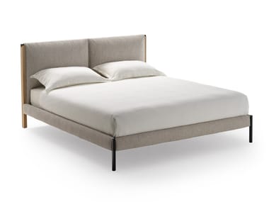 RICORDI - Double bed with upholstered headboard by Zanotta