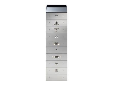 S43-2 - Steel chest of drawers by Tecta