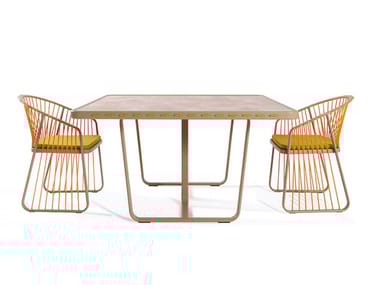 SALLY - Square laminate garden table by Coro