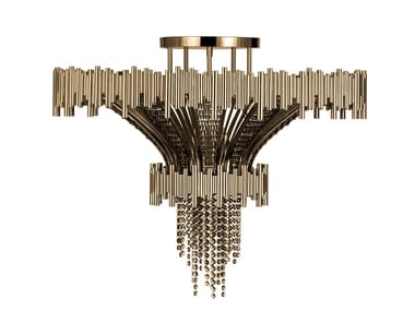 SCALA - Brass ceiling light with Swarovski® crystals by Luxxu