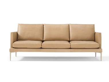 SEGNO - 3 seater leather sofa by Amura