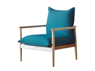 SERGIA - Fabric armchair with armrests by Miniforms