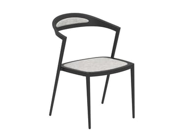STYLETTO - Aluminium garden chair with integrated cushion by Royal Botania