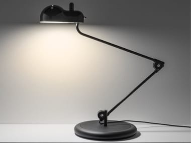 TOPO - With swing arm metal table lamp by Stilnovo