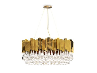 TRUMP - Halogen brass pendant lamp by Luxxu