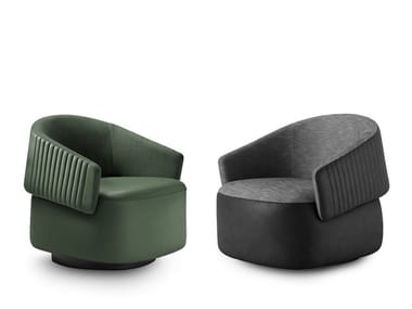 TWIBE - Swivel armchair with armrests by I 4 Mariani