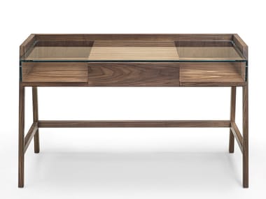 WRITING - Wooden secretary desk with drawers by Riva 1920