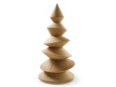 XMAS_100 - Christmas cedarwood decorative object by Riva 1920