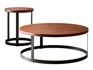 ZERO - Round wooden coffee table by Miniforms