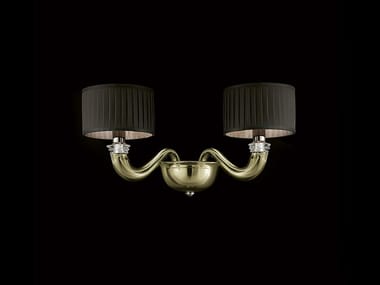 ALEXANDRIA - Pleated fabric wall lamp by Barovier&Toso