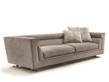ANSEL - 3 seater leather sofa by Longhi