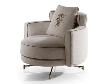 KHAMMA - Fabric armchair with armrests by Visionnaire