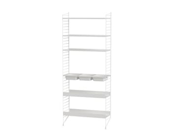 BATHROOM L - Open powder coated steel bathroom cabinet by String Furniture
