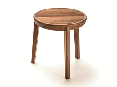 BELLEVUE T01L - Round wooden coffee table by Very Wood