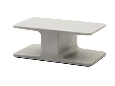 BELT - Rectangular cement garden side table by Varaschin
