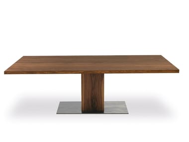 BOSS BASIC - Rectangular solid wood dining table by Riva 1920