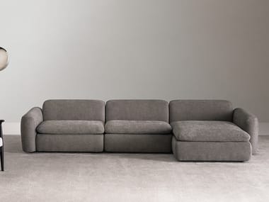 BOTERO - 3 seater fabric sofa with chaise longue by Casamilano