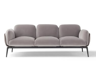 BROOKLYN - 3 seater fabric sofa by Amura